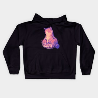 Funny cat - if it fits, it sits! Kids Hoodie